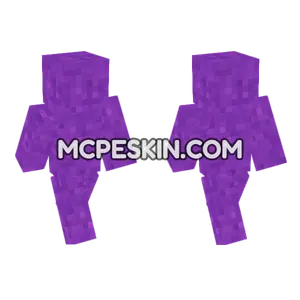 Concrete Powder Purple Minecraft Bedrock skin