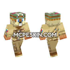 Conker The Squirrel Minecraft Bedrock skin