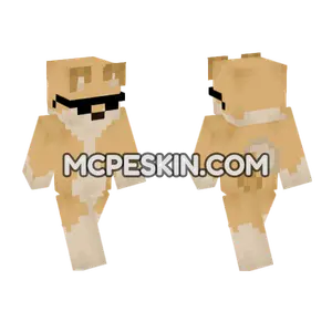 Cool Corgi Minecraft Bedrock skin