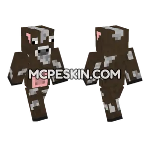 Cow Man Minecraft Bedrock skin