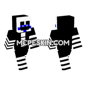 Craft FNAF 2 Puppet Azul Minecraft Bedrock skin