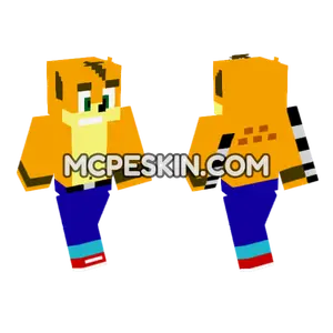 Crash Bandicoot Orange Minecraft Bedrock skin