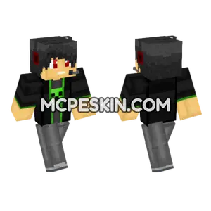 Creeper Boy Gamer Minecraft Bedrock skin