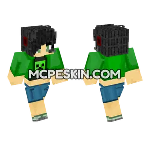 Creeper Girl Gamer Minecraft Bedrock skin