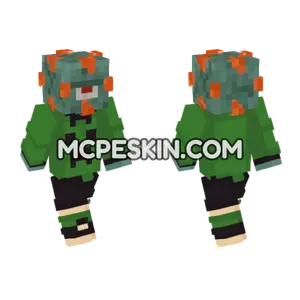 Creeper Guardian Skin Minecraft Bedrock skin