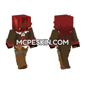 Crimson Horned Beast Minecraft Bedrock skin