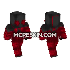 Crimson Knight Armor Minecraft Bedrock skin