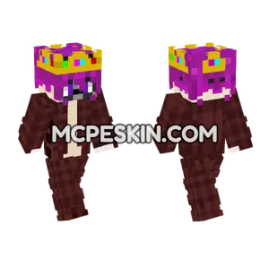 Crown Full Red Rgirl Minecraft Bedrock skin