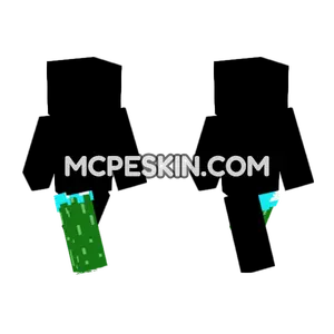 Cucumber In Diamond Helmet Minecraft Bedrock skin