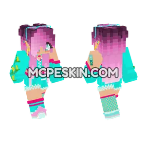 Cute Bubblegum Elf Minecraft Bedrock skin