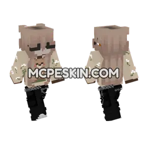 Cute Bunny Girl Minecraft Bedrock skin