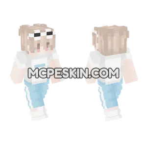 Cute Bunny Girl Minecraft Bedrock skin
