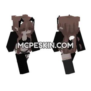 Cute Cat Girl Minecraft Bedrock skin