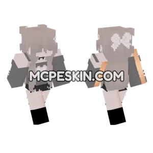 Cute Heart Skin Minecraft Bedrock skin