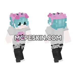 Cute Pink Kirby Skin Minecraft Bedrock skin