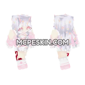 Cute Pink Pastel Girl Minecraft Bedrock skin