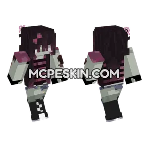 Cute Zombie Girl Minecraft Bedrock skin