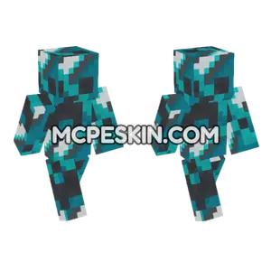 Cyan Glazed Terracotta Minecraft Bedrock skin