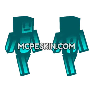 Cyan Glitch Suit