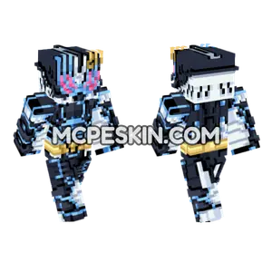 Cybernetic Warrior Suit Minecraft Bedrock skin