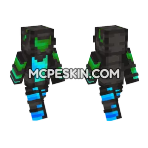 Cyberpunk Style Minecraft Bedrock skin