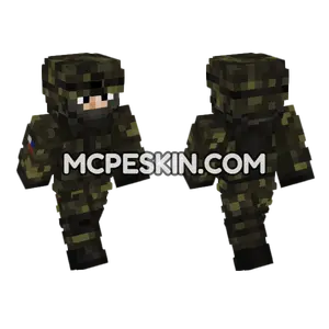 Czech Republic Army Soldier Minecraft Bedrock skin