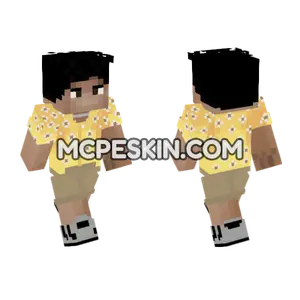 Dahman Sifoureviews Yellow Outfit Minecraft Bedrock skin
