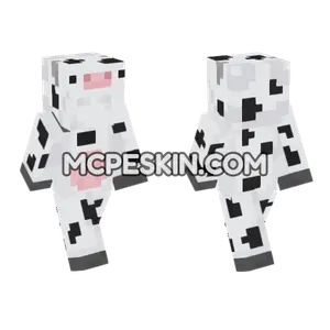 Dalmatian Dog Skin Minecraft Bedrock skin