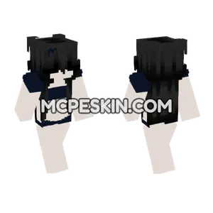 Dark Academia Girl Minecraft Bedrock skin