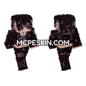 Dark Academia Student Minecraft Bedrock skin