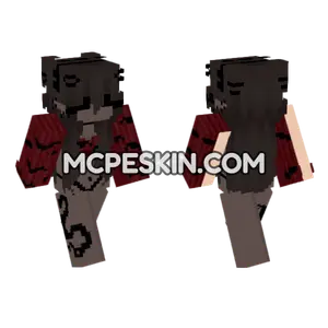 Dark Bat Dress Minecraft Bedrock skin