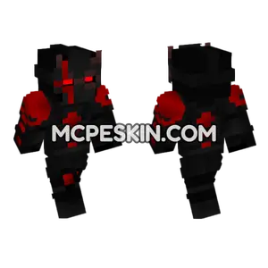Dark Bloody Figure Minecraft Bedrock skin