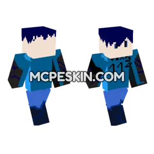 Dark Blue Hooded Figure