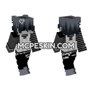 Dark Eboy Hoodie Minecraft Bedrock skin