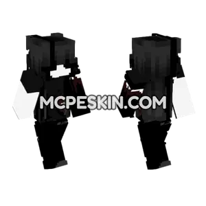 Dark Figure With Red Eyes Minecraft Bedrock skin