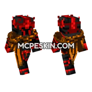 Dark Fire Skin Minecraft Bedrock skin