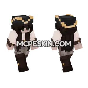 Dark Gothic Outfit Minecraft Bedrock skin