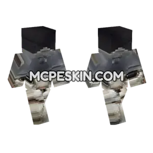 Dark Grey Mech Suit Minecraft Bedrock skin