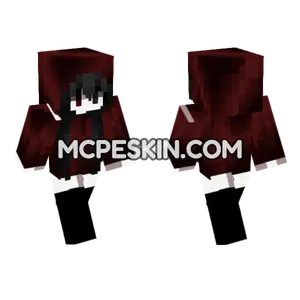 Dark Hooded Figure Minecraft Bedrock skin