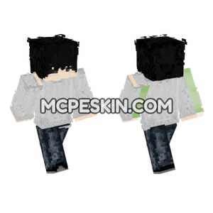 Dark Hoodie Character Minecraft Bedrock skin