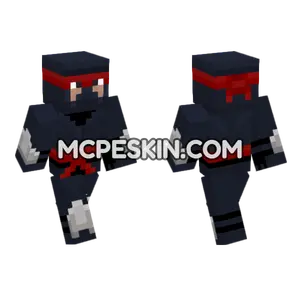Dark Ninja Outfit Minecraft Bedrock skin