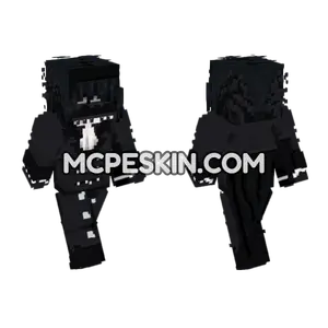 Dark School Uniform Minecraft Bedrock skin