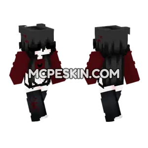 Dark Spider Girl Minecraft Bedrock skin