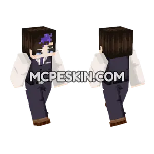 Dark Suit With Purple Accents