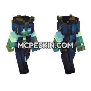 Dark Teal Outfit Minecraft Bedrock skin