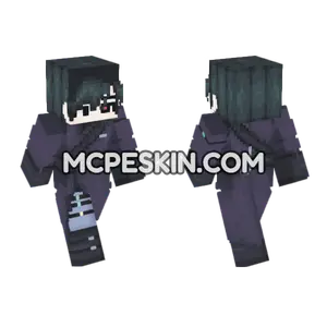 Dark Trench Coat Detective Minecraft Bedrock skin