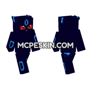 Dark Umbreon Minecraft Bedrock skin