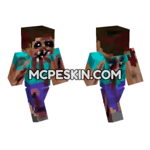 Decayed Steve Creepypasta Minecraft Bedrock skin