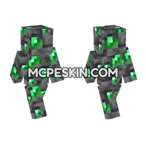 Deepslate Emerald Ore Minecraft Bedrock skin