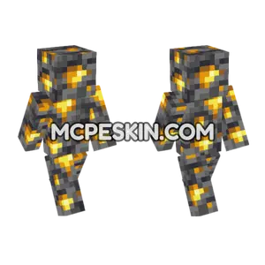 Deepslate Gold Ore Minecraft Bedrock skin